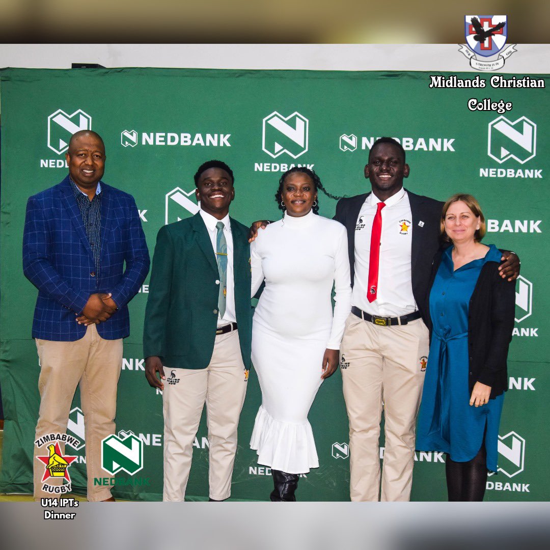 As part of the U14 rugby IPTs we had the privilege of hosting a dinner for the teams.U20 Zimbabwe rugby team members Kaitano Tembo & Tawananyasha Bwanya (Co-Captain) were our guests of honour.They shared some inspirational words and interacted with the players. #ZimRugby#Nedbank