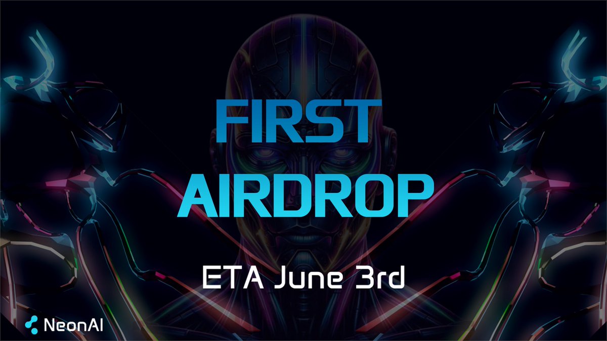 neonaiapp's tweet photo. We previously considered creating a cross-chain token and launching on BASE, but given the abundance of memes in the market, as well as the risks to a lowered value in the original NeonAI token.
There are huge risks with a BASE launch right now. 

As such, we will not be launching NeonAI on BASE.

Instead of launching on BASE and airdropping BASE tokens, we will airdrop tokens from the treasury, whether from team tokens or through buybacks from the treasury for airdropping. 

This will be a revenue-sharing/staking hybrid strategy to ensure our that our holders are rewarded for their faith in NeonAI. The first airdrop is scheduled for June 3rd.

The market has picked up, and we are optimistic about an increase in our value. It's now just a waiting game. We will also be more active in the chat to talk with you and hear your feedback. 

Thank you all and stay tuned for more updates!