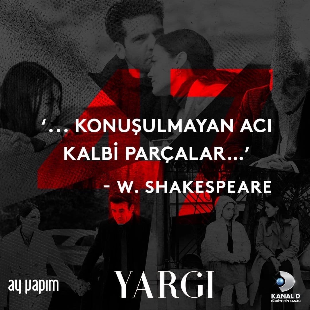 47 Bölüm

«... konuşulmayan acı kalbi parçalar…» W. Shakespeare

BirDevrin SonuYargı