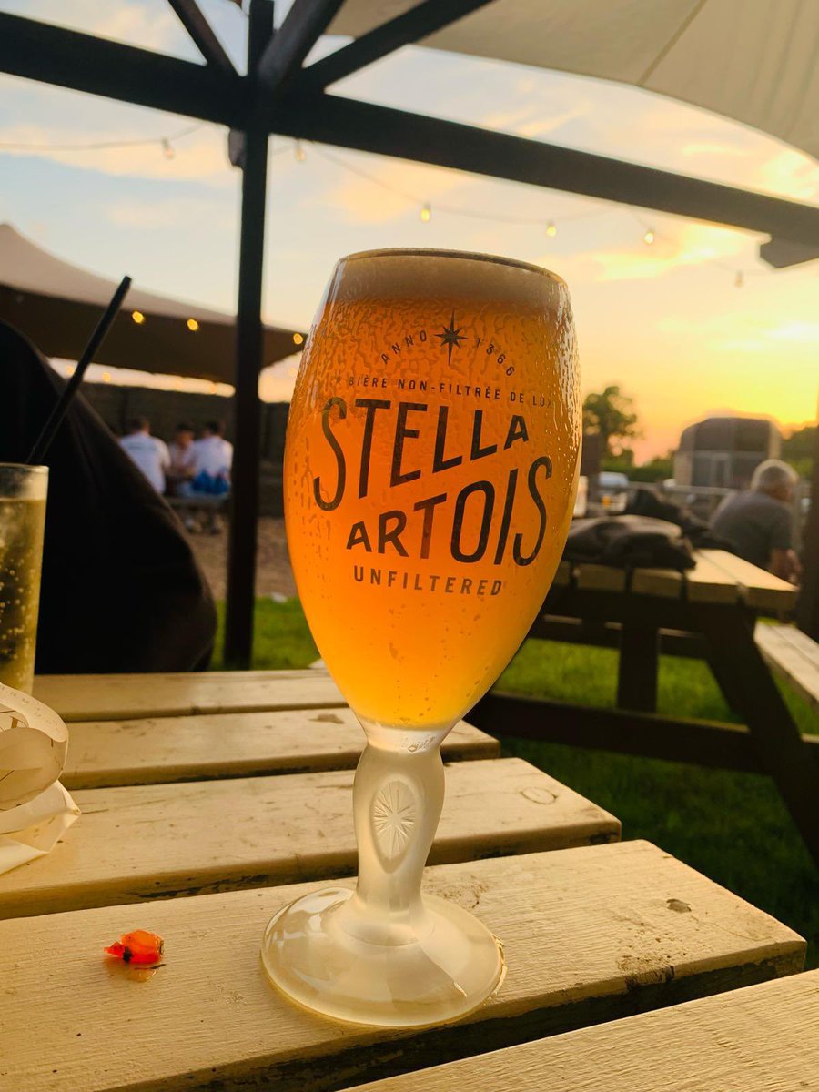 Pint of Stella unfiltered 🔥