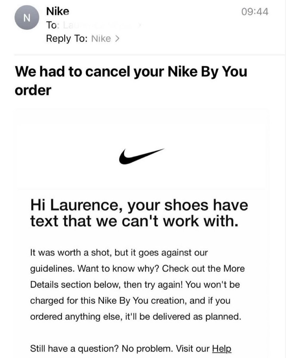 🚨🚨 @Nike REFUSES TO CUSTOMIZE SHOES WITH “FREE PALESTINE”