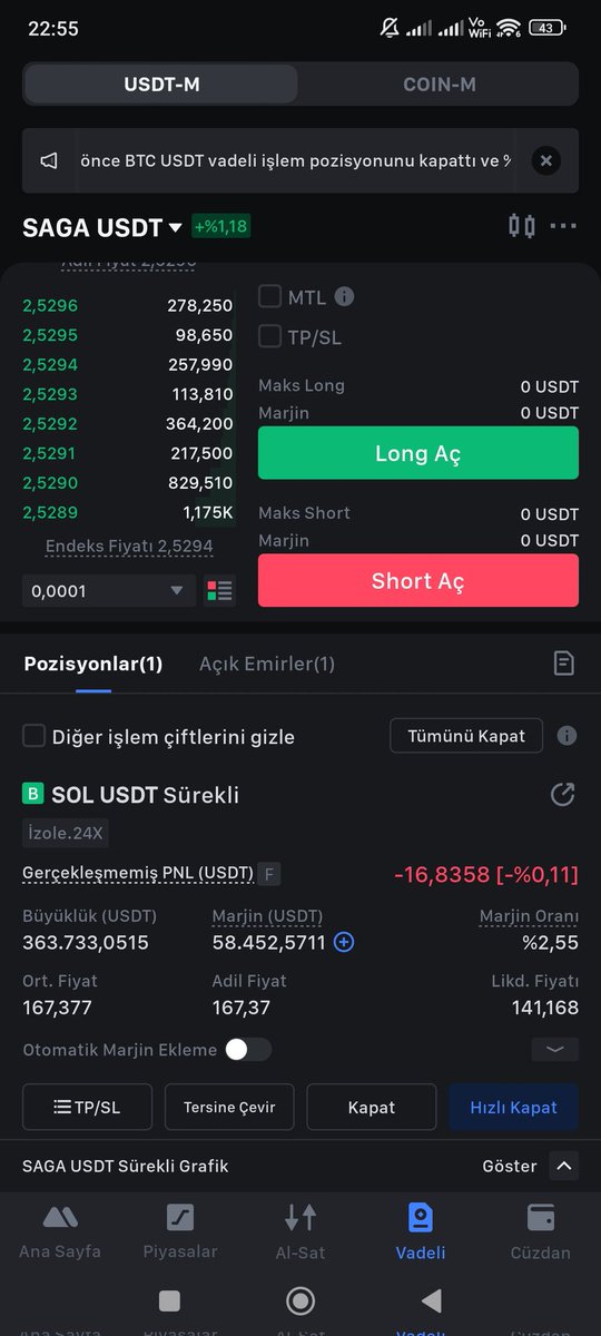 KARAR DEĞİŞTİ SOLANAYA 2 MİLYON TL LONG AÇTIM CANLI YAYINDA İŞLEM ALIYORUZ KOSS GEL SCALP CANLİ CANLİ İSLEMLER