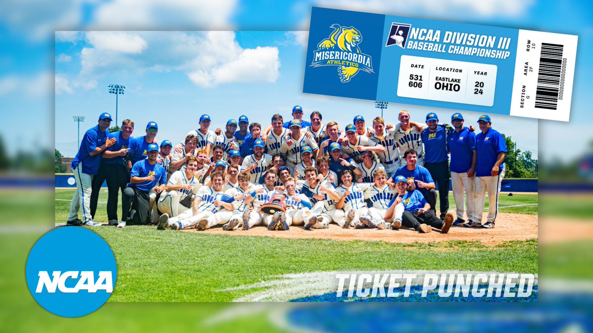 The Cougars have punched their ticket to Eastlake, Ohio! 🎟️ Congratulations to @MUCougars for advancing to the @NCAADIII Baseball Championship Series! #d3baseball
