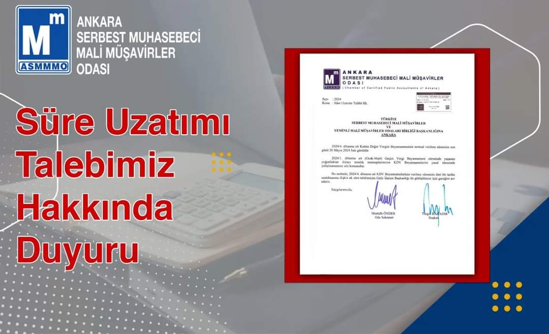 #MuhasebeYangınYeri @asmmmo #KDV Beyannamelerinin Beyan surelerinin uzatilmasi icin basvuruda bulundu. Sıra @turmob'da. Yeminle bığtığ isinden de gucunden de Uzama Talebinden de :) @MuhasebeBT