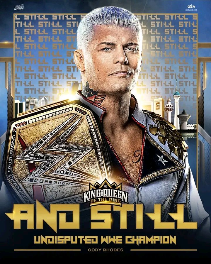 show39927's tweet photo. #CodyRhodes has defeated #LoganPaul #WWEKINGANDQUEEN #wwe https://t.co/WkrxckgYYB
