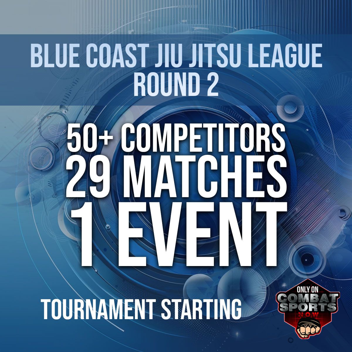 CombatSportsNow's tweet image. The #bjj tournament bouts are about to start, still time to catch the show live!

combatsportsnow.com/event/blue-coa…

#watchitnow #streamitlive #freereplays #bjjnews #jiujitsu