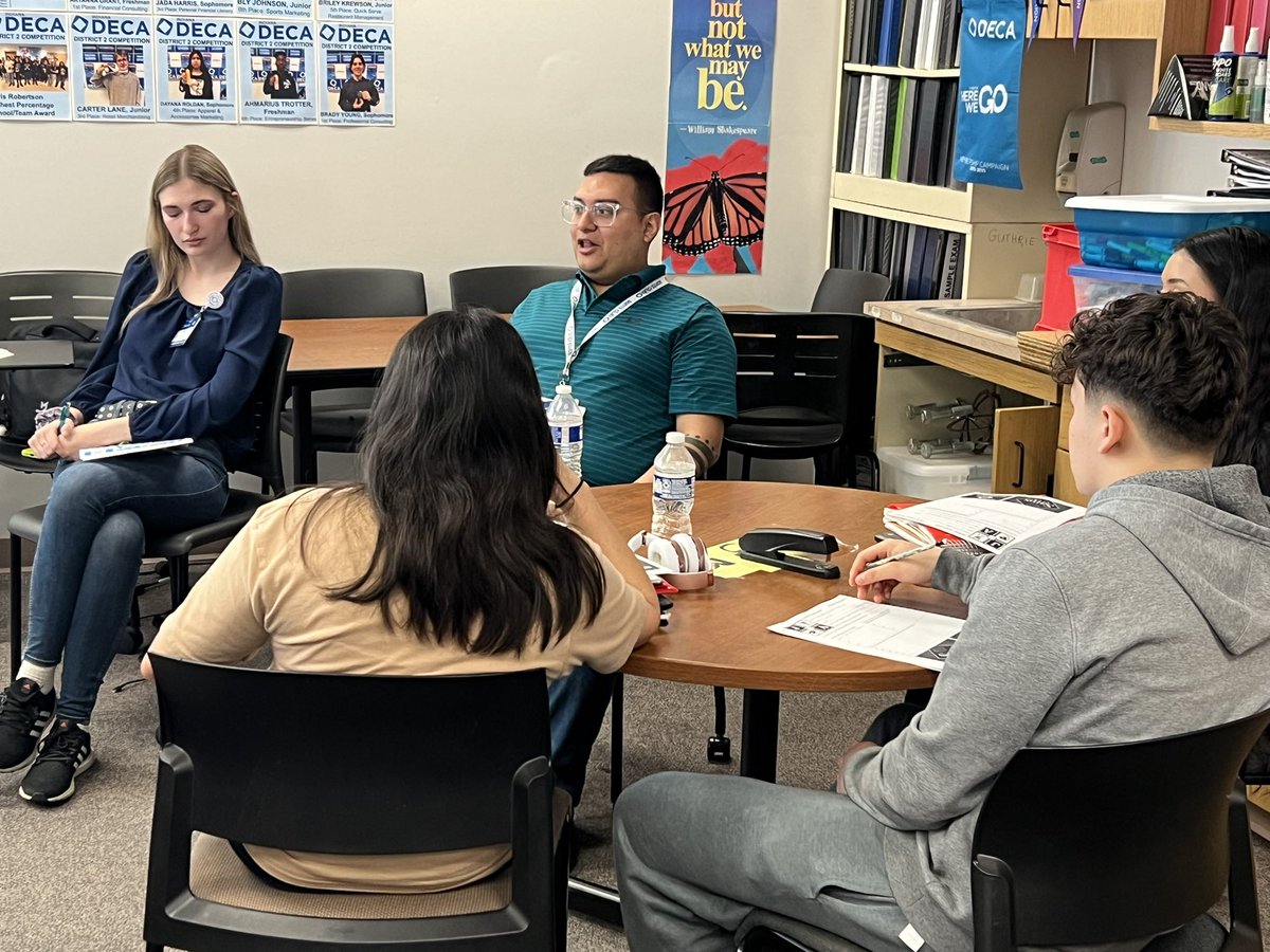 Thank you Manuel &amp; Kinzie, management at Sam’s Club Mishawaka for coming in and speaking to Friday morning Intro to Entrepreneurship classes at John Adams High School!