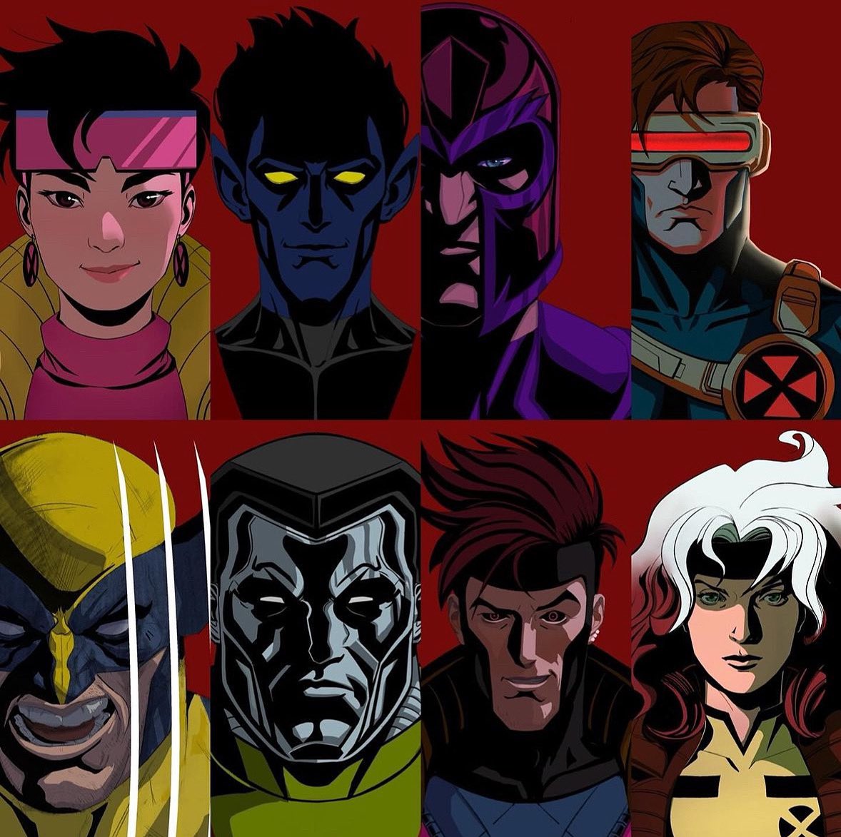 Casting! X-Men portraits by @JustinholtonA #xmen #wolverine #magneto #cyclops #rogue #gambit #nightcrawler #colossus