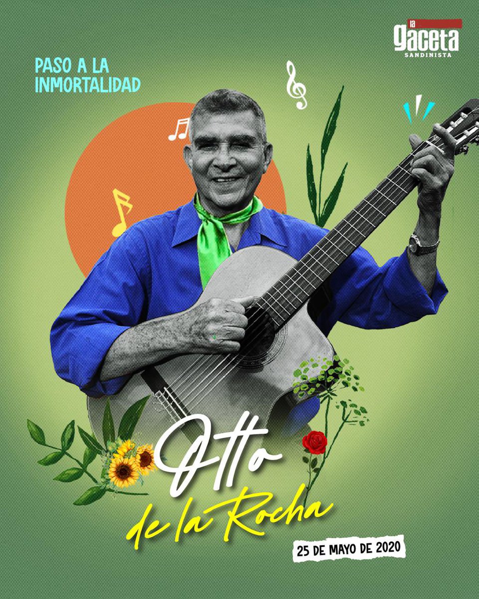 🇳🇮✨ Destacado por su profundo compromiso con la música y la cultura de Nicaragua, hoy conmemoramos los 4 años del paso a la inmortalidad de Otto de la Rocha.