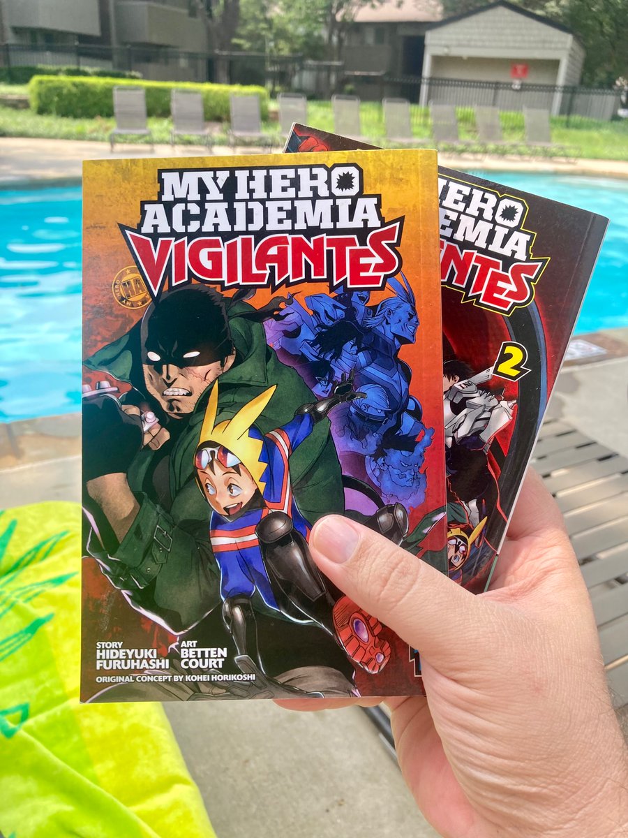 Manga by the pool today!

I admit I don’t read very much, but I’ve heard Vigilantes is great from start to finish. Just wish HPB had more than just the first two volumes!
