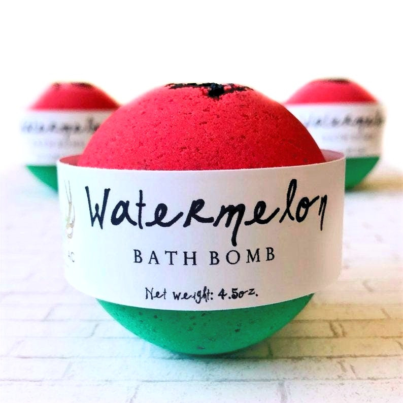 Aloe & Watermelon Bath Bomb tuppu.net/b0c3b2d9 #smallbusiness #vegan #DeShawnMarie #handmade #Christmasgifts #handmadesoap #womanowned #Soap #selfcare #bathandbeauty