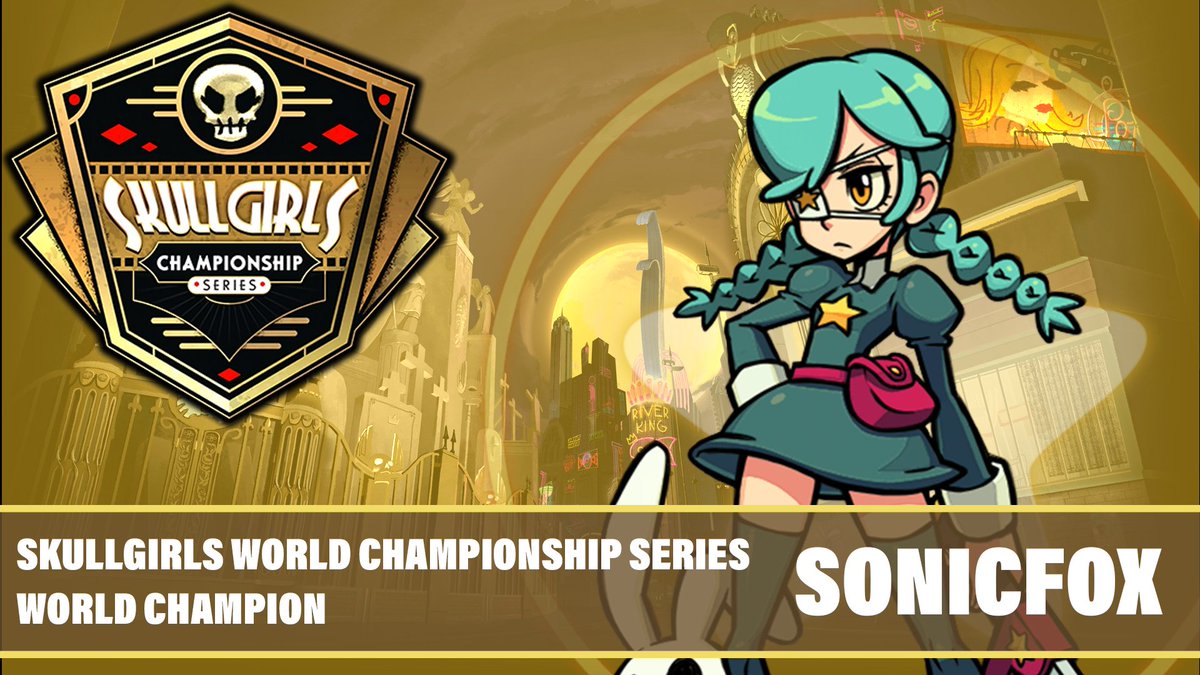 Congratulations to SonicFox for winning the Skullgirls World Championships! Final Results: 🏆 - 🇺🇸 @SonicFox 🥈 - 🇺🇸 @dekillsage 🥉 - 🇺🇸 @bl1pDOTavi 4⃣ - 🇦🇷 @merahreedd 5⃣ - 🇵🇱 @vendingxd / 🇺🇸 @swiftfox_dash 7⃣ - 🇧🇷 @R0dserra / 🇯🇵 @Naminorion88