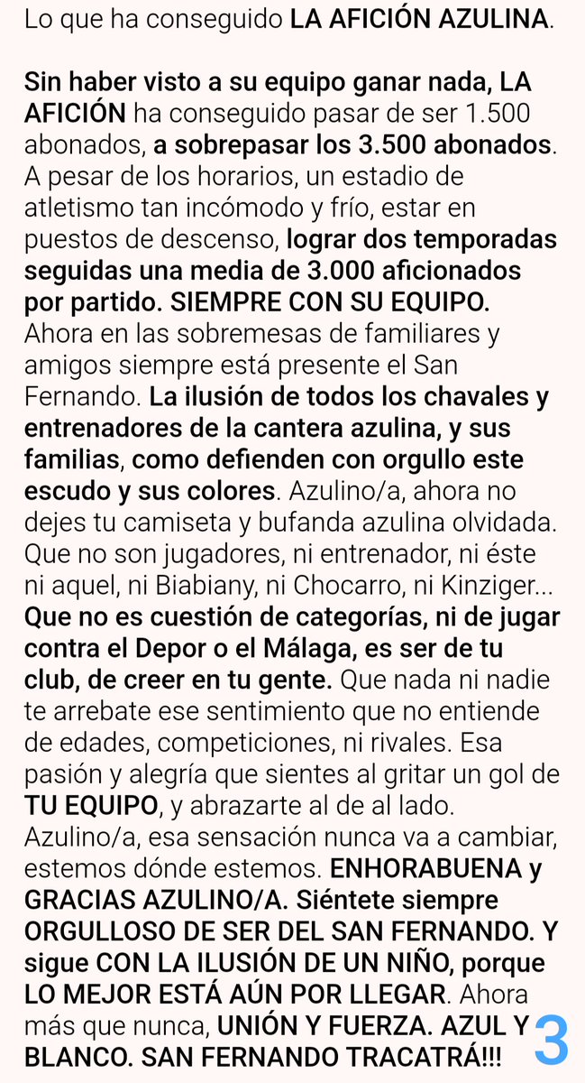 M lo han reenviado , q rule <a href="/SanFernando_CD/">San Fernando CD</a> <a href="/PalanteCDSF/">Peña PALANTE  CDSF</a> <a href="/Templo_Azulino/">Peña Templo Azulino</a>  <a href="/siemprecdsf1940/">Peña SiempreCDSF1940</a> @PCarmen1698  <a href="/gabycumbreras/">Gaby Cumbreras</a> <a href="/JosCabeza4/">José Cabeza</a> <a href="/jmgallardo95/">José Manuel Gallardo</a> <a href="/anescro/">Angel Escalón</a> <a href="/AntonioSFCD/">Antonio Marín 💙</a> <a href="/kaky10isla/">Fiel Desde 1994</a> <a href="/AZULINOSXELMUN2/">AZULIN@S POR EL MUND🌍</a> <a href="/pacoriverocan/">Francisco Rivero</a> <a href="/_escopetero_/">Escopeteros</a> <a href="/luisanfernando/">Luis isla 💙🤍💪🏻</a> @SergioSFCD <a href="/manuelcubelo/">m.cubelo</a> <a href="/JMRELI/">J M Reli</a>