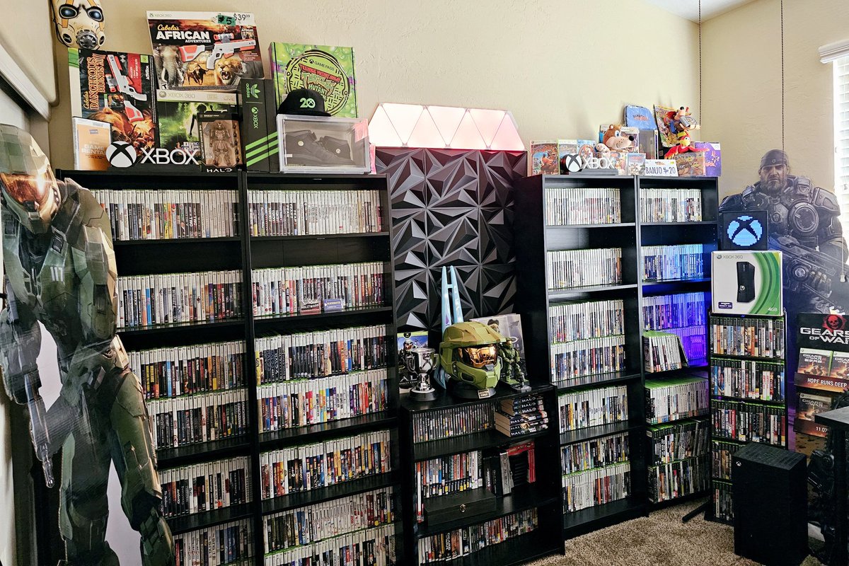 Cheevo_Guides's tweet photo. Here's what the updated #Xbox360Collection is looking like!🎮
NTSC - 918
PAL - 63
NTSC-J - 155
___________
Total Xbox 360 Games = 1136
______________________
#Xbox360 #Xbox360Games #Xbox #XboxCollection @Xbox https://t.co/pJZpRsYqpY