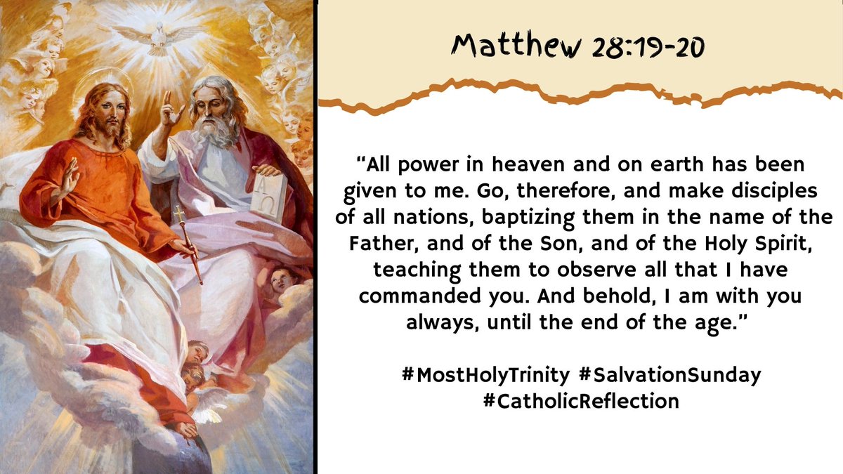 Rey_Elbo's tweet image. May 26, 2024 #SalvationSunday
#MostHolyTrinity #catholicreflection