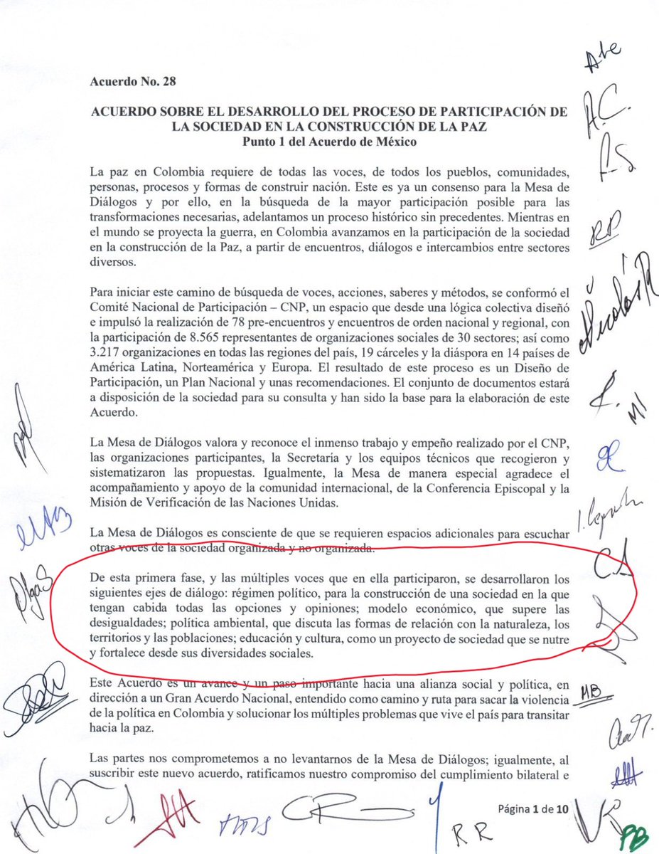 Esa #PazTotal es un fraude y lo que acaban de firmar con el ELN es catastrófico, hablan hasta de cambiar el modelo económico.