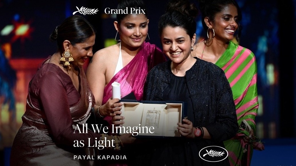 This is huge. Congratulations for winning the grand prix at Cannes, team #AllWeImagineAsLight 🔥❤️ big honour for India. Sending my love to #PayalKapadia @KaniKusruti and the whole crew. Can’t wait to watch it! #Cannes2024