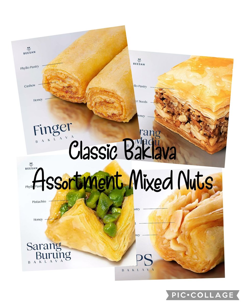 Gw gak pernah tau apakah dagangan yg gw posting akan laku ato gak , yg gw lakukan cm 'berjuang utk keluarga gw' 
Masalah hasil, itu urusan Allah... 

Reviving Heritage Baklava Cashew n Classic Baklava Assortment Mixed Nuts