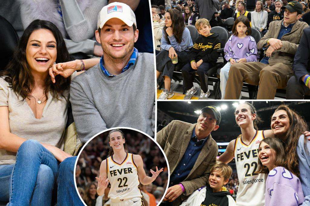 Mila Kunis and Ashton Kutcher’s kids make rare appearance at WNBA game to support Caitlin Clark trib.al/6HosS8G