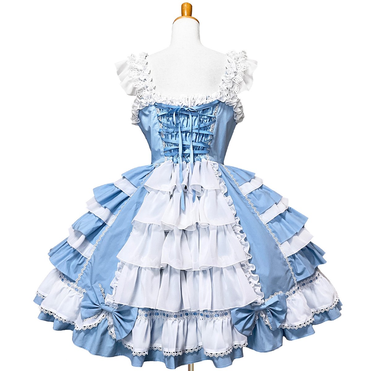 アンドロミオ 豪華絢爛ジャンパースカート サックスブルー 最新作】 豪華ジャンパースカート 2024夏の限定カラー Sax Blue