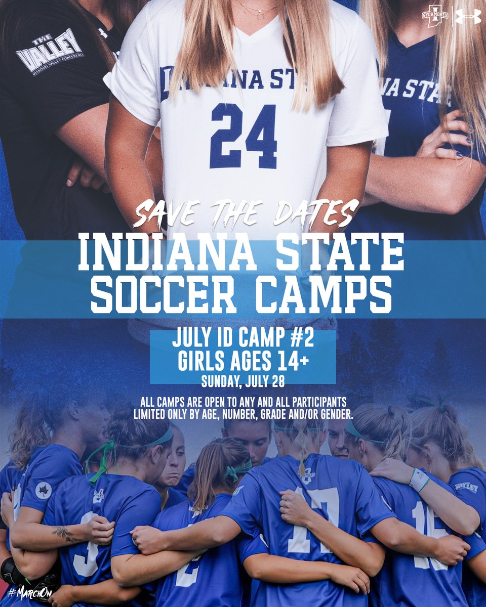 📢 ISU Women's Soccer to host an additional ID Camp due to high demand. 

Sunday, July 28th 2024. Registration will be limited to the demand. 
indianastatesoccercamps.com