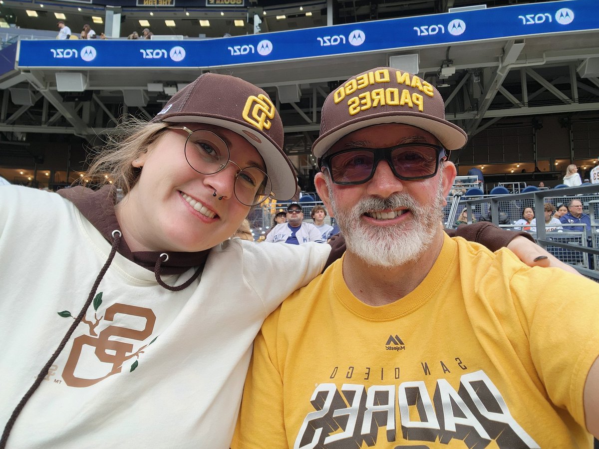 Daddy, daughter game.  This was the game she picked for her birthday. LET'S GO @PADRES.  CEASE and Desist spankee HRs. #FORtheFAITHFUL