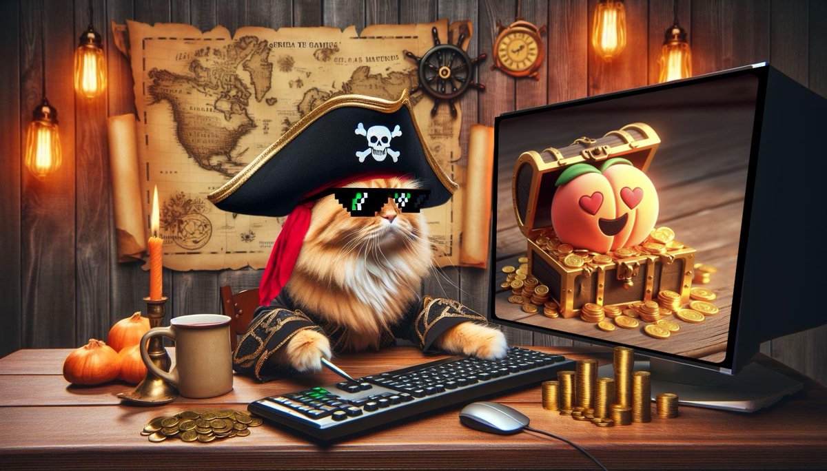 Calling all pirates! @BANDITdotCAT has given the orders to embark on a quest for the new #MEMECOIN, $BOOTY! This coin just released yesterday and is backed by $BNDT. We need the community to create some fantastic memes and GIFs to share across social media! You have until 9PM EST