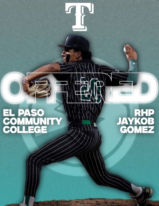 #AGTG I am blessed to announce that I have received my first offer to continue my academic and athletic career at El Paso Community College.  <a href="/juliensoucy16/">Julien Soucy</a> <a href="/ramsbaseball12/">MONTWOOD RAMS BASEBALL⚾️🏈Coach Romo</a>