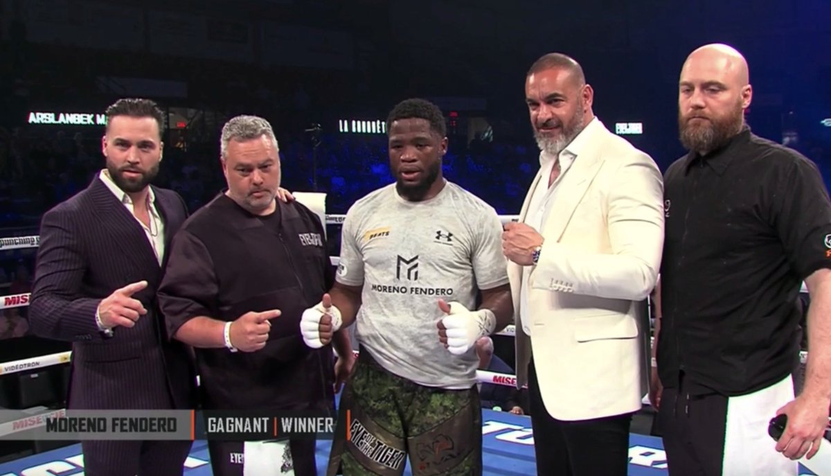 24yr old 🇫🇷 🇨🇦 Moreno Fendero (6-0, 4 KOs) with a UD-6 win over tough 🇦🇷 Rolando Wenceslao Mansilla (19-15-1) in their middleweight+ bout from Shawinigan, Quebec, Canada 🇨🇦. Official scores 60-54 x2 & 60-53