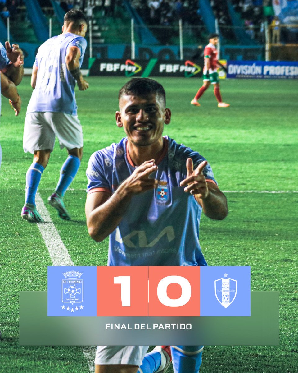 ⏱️ ¡𝗙𝗶𝗻𝗮𝗹 𝗱𝗲𝗹 𝗣𝗮𝗿𝘁𝗶𝗱𝗼! ¡Ganó el #GiganteCruceño, Ganó Blooming! ⚽️ 💙 #VamosBlooming