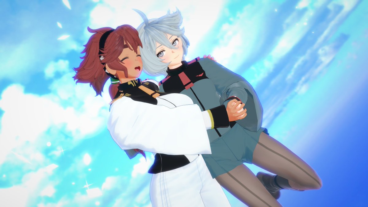 スレミオ尊い。
久々に全話視聴したガンダムシリーズでした👍
ツシマ終わったら叡智なのも作りたい❤

Card by 井戸掘ラー（pixiv.net/users/3932057）  ※体型やME周り編集を加えております。 

シーンデータもお借りしました。
SD作者様に感謝です。
#コイカツ #スレッタ #ミオリネ #スレミオ