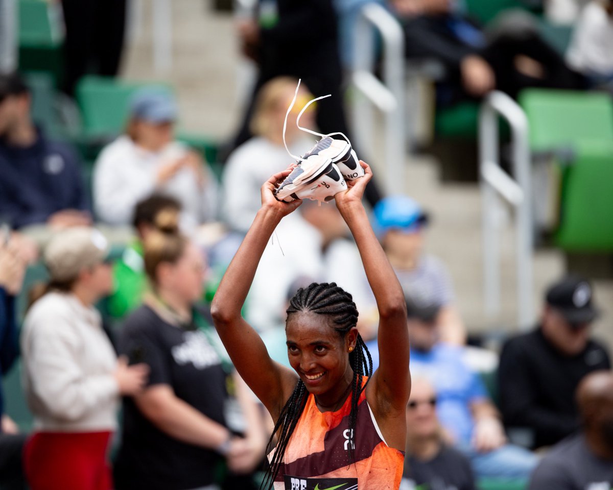 Congratulations, <a href="/TGebreselama/">Tsigie Gebreselama</a>!

World Lead, personal best, and first Diamond League win in the 5000m! 🏆