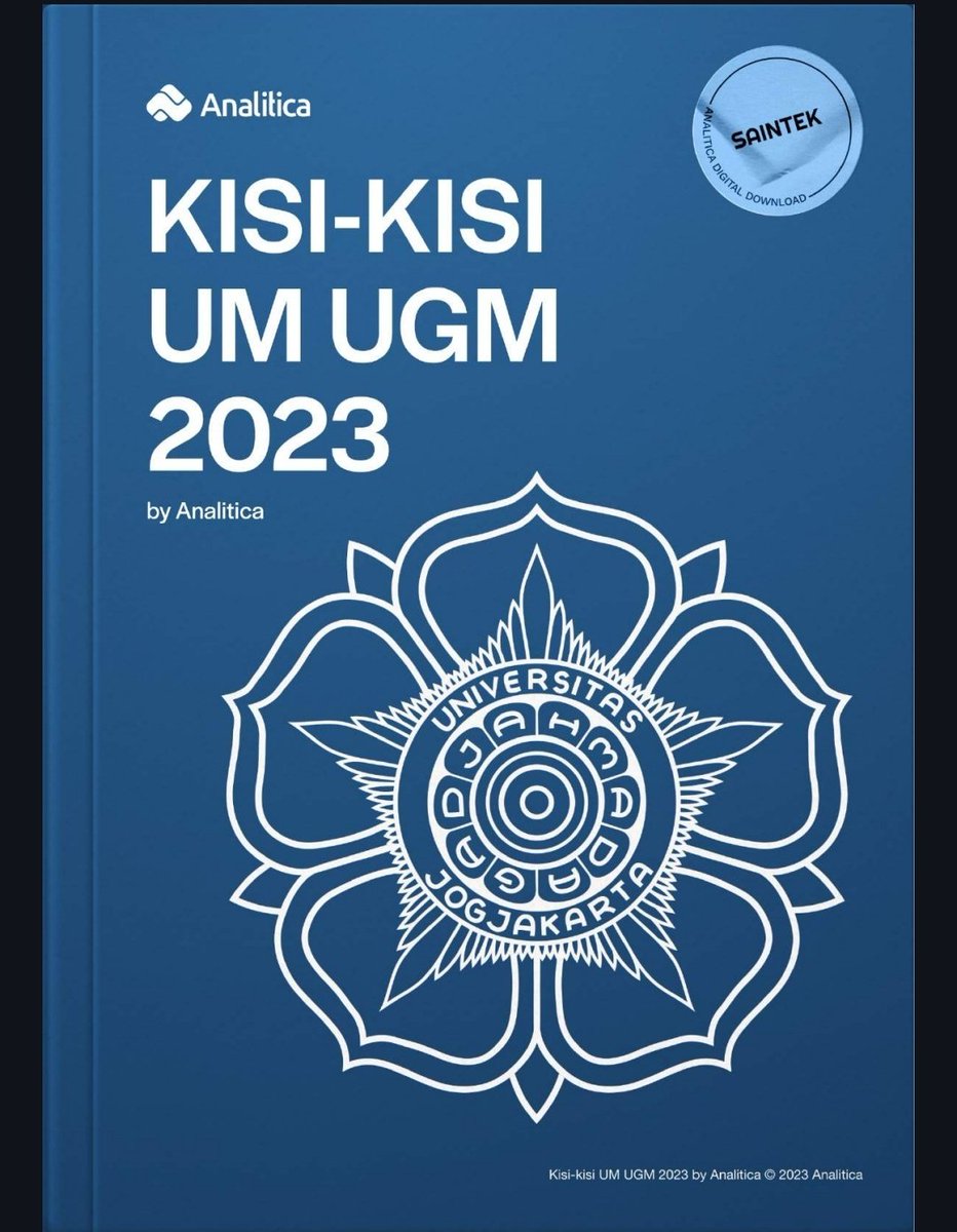 ‼️KISI KISI TKA SAINTEK UM-CBT UGM 2023 by Analitica
drive.google.com/file/d/1E7r7BW…