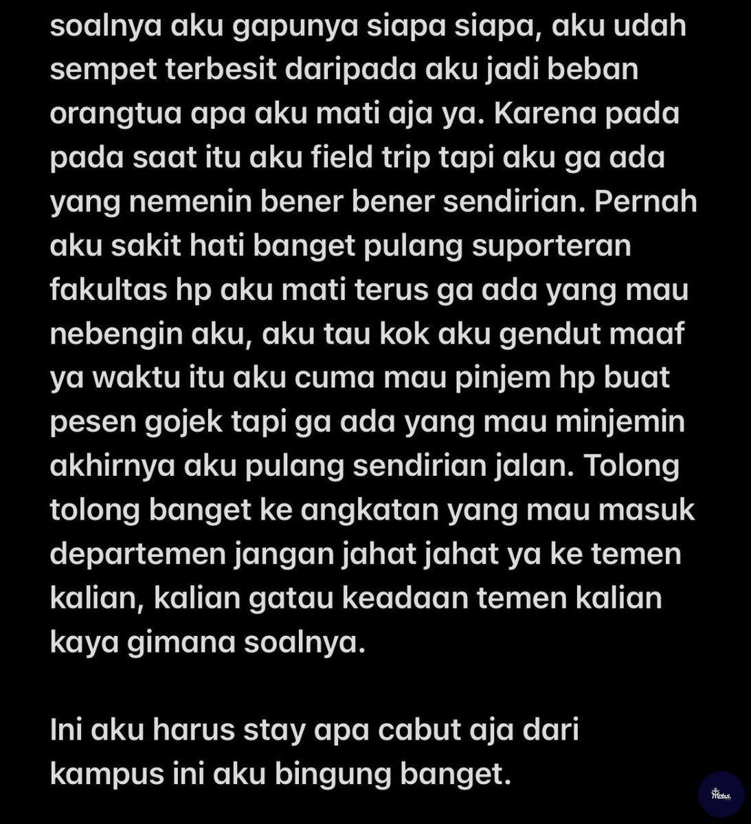 ipb_menfess's tweet photo. Punten, aku harus apa? bingung banget https://t.co/DFhdJm6dZO