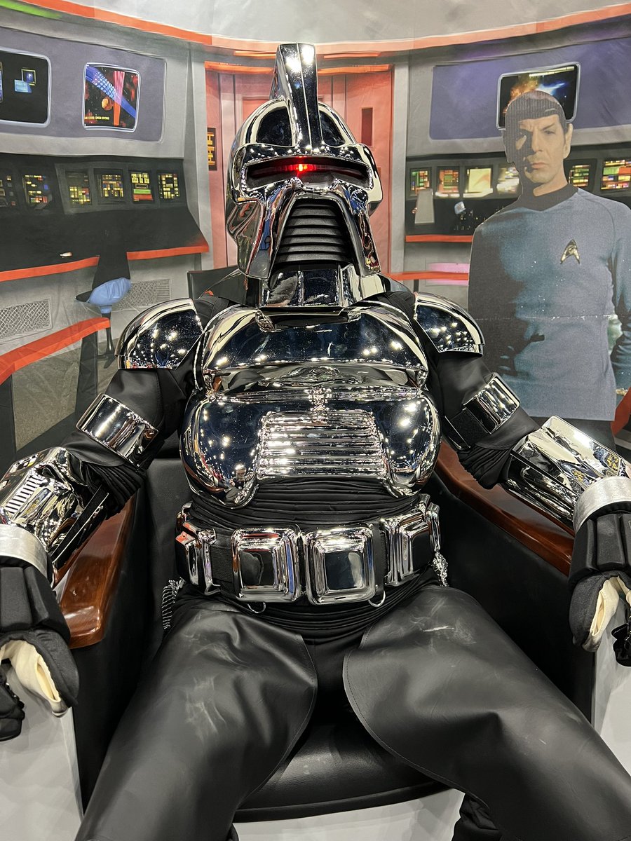 Cosplaying as a Cylon Centurion at Comicpalooza today #Comicpalooza #CP2024