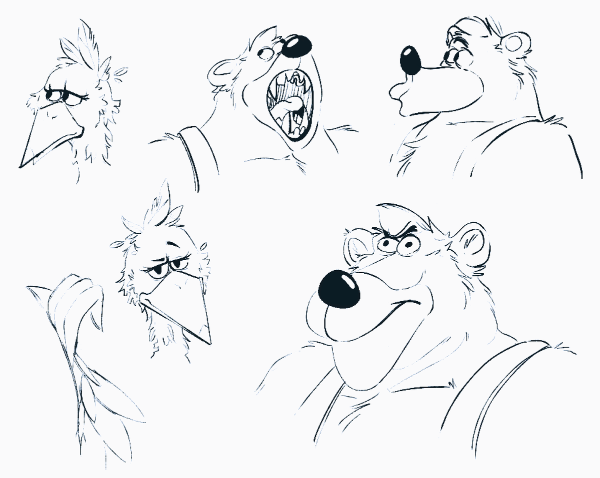 Cthonicus's tweet photo. bird and bear https://t.co/Pwc96wpcV9