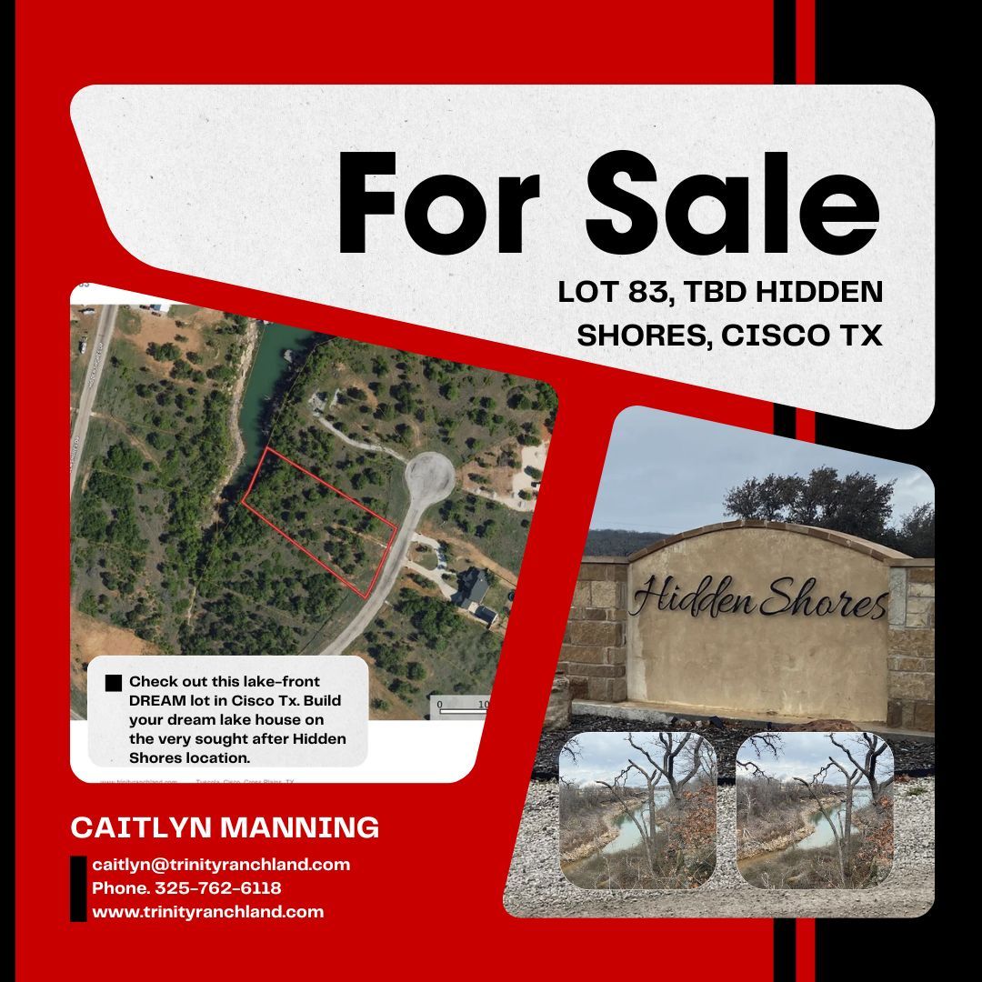 TrinityRanchLnd's tweet photo. 💥 PRICE DROP💥 Hidden Shores Lake lot FOR SALE!!
https://t.co/RJTRDV12gt
#weknowrealestate #propertyforsale #TexasRealEstate #HiddenShores #Lakelife #TRL #listwithTrinity #PriceDrop https://t.co/QmZsK7ilJR