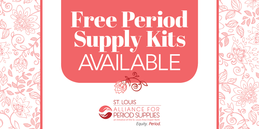 STLpubLibrary's tweet photo. Did you know that SLPL is a proud Alliance For Period Supplies partner? Visitors can ask any staff member for a "period supply kit" or "mixed kit." Anyone can request a kit. No library card is needed. The free kits include pads, tampons and liners. #SLPL #STL #Library https://t.co/zvKTru9Fw6