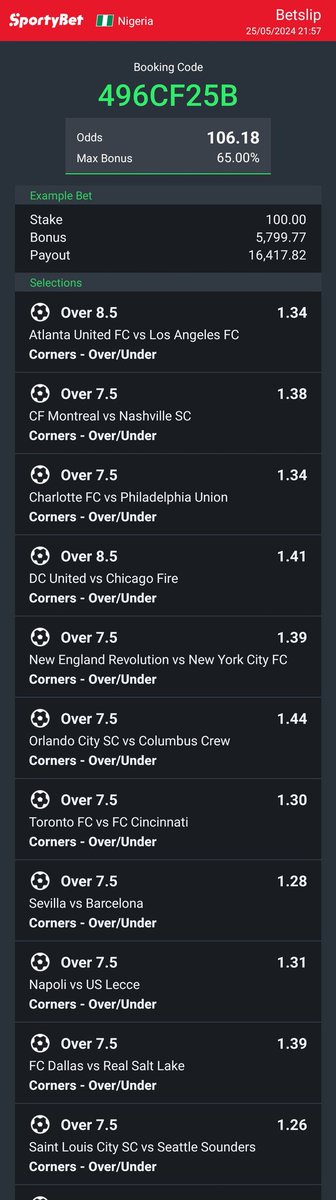 First 70 to like and RT get 4k each✅ CORNERS 🔞🔞- MLS 496CF25B 3CC6B5D Gamble responsibly 💯 Don't miss out ✅️ @Ekitipikin @LouieDi13 @BETFUSE1 @jayfund11 @Akinde4486