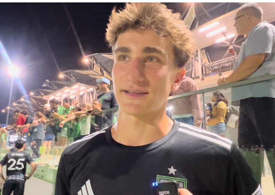 laparce512's tweet image. One of the new additions to @AustinFCII made his debut last night Luke #Spadafora told me how he felt last night #verde #atx @MLSNEXTPRO 

youtu.be/zvXjm6G2VoU?si…