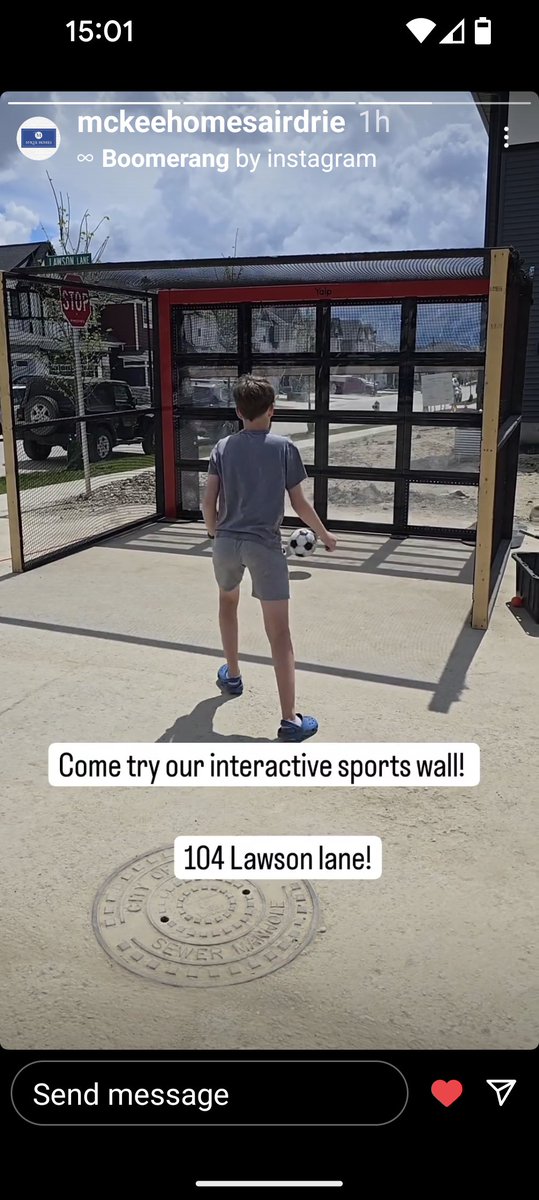 It's the Lanark Showhome event today! Come check out this cool sports wall!
