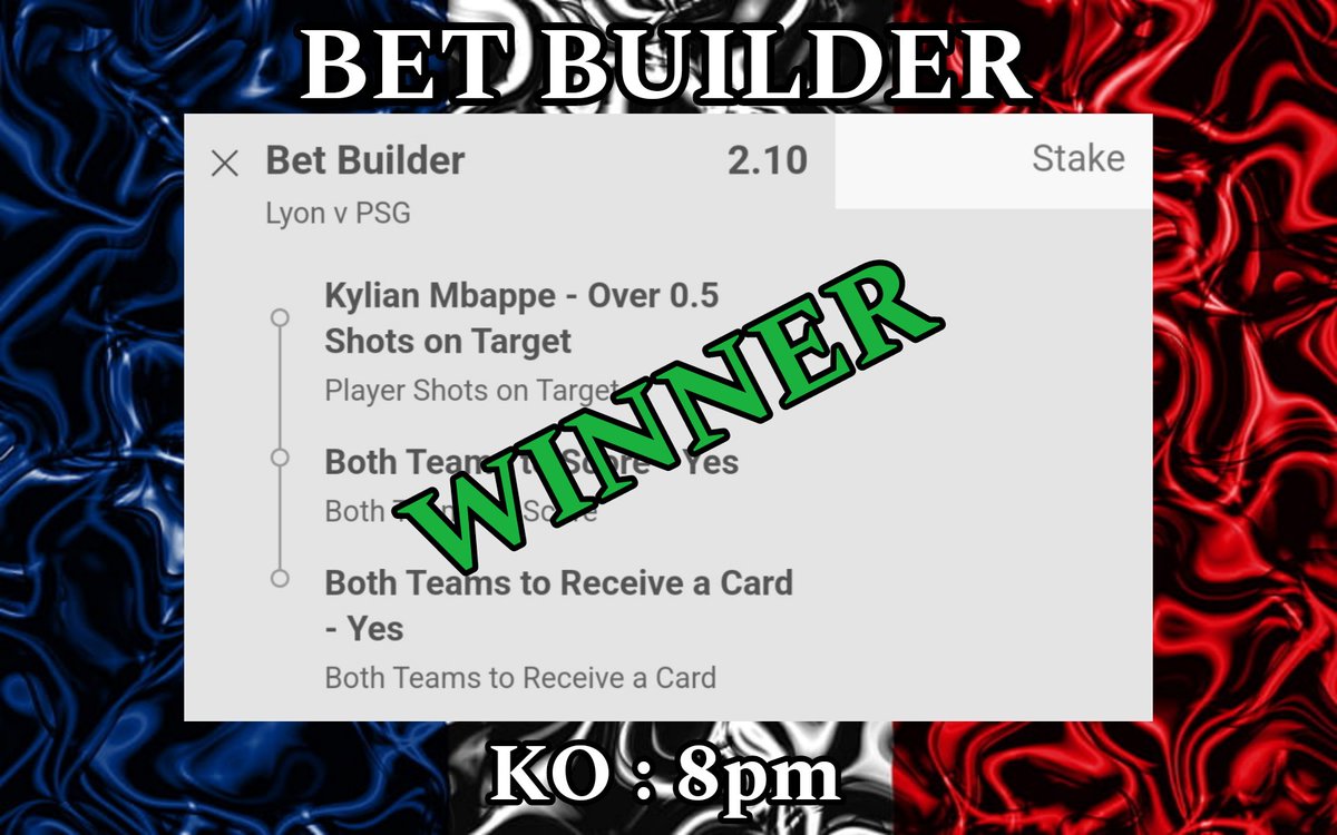 WINNER 🏆 @ 2.10 #BetBuilder #Tips #Bets #Betting