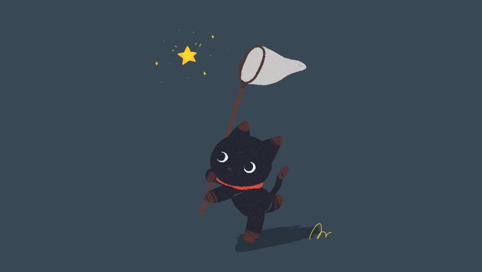 「black cat holding」 illustration images(Latest)