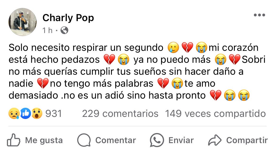 StarNewsNoti's tweet image. #URGENTE: #Preliminar

Familiares han confirmado el fallecimiento de Farruko Pop. 

 Amigos y familiares habían denunciado su desaparición en redes sociales donde muchos usuarios  mostraron su preocupación, pero también otros se burlaron. 

Autoridades aún no lo oficializan