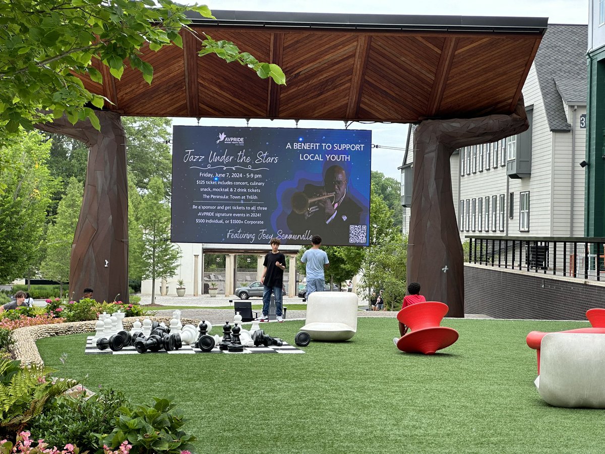 Had a terrific #AVPRIDE #JazzUnderTheStars event walk-through at #TownatTrillith today. 🎉🎉Just past my head is a lake. That’s where the #JoeySommerville <a href="/papajsez/">Joey Sommerville</a> benefit Jazz concert is going to be on June 7. #MarkYourCalendars #GetYourTicketsNow #PRLife