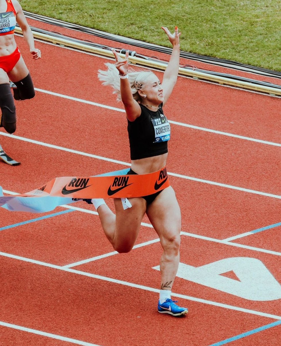 YES ORLA! 🔥 Comerford won the Women's Para Athletics 100m Mixed Classification in a time of 12.13 at the Prefontaine Classic in Eugene, Oregon. 📸 Charlie Townes #TheNextLevel