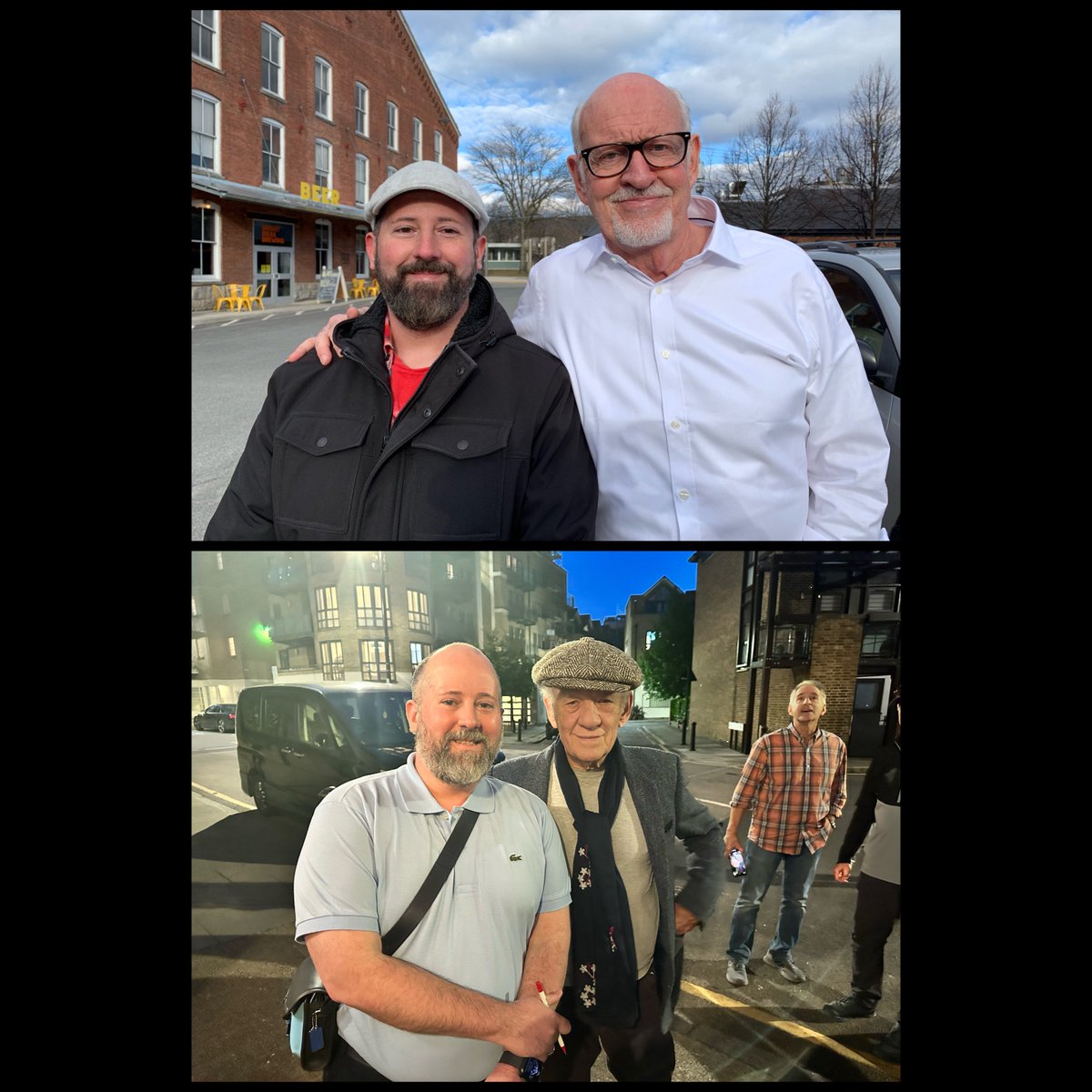 Two of the greats celebrating birthdays today. Here I am with legends Frank Oz and Sir Ian McKellen. ⭐️ #FrankOz #TheMuppets #SesameStreet #StarWars #IanMcKellen #Shakespeare #Icon