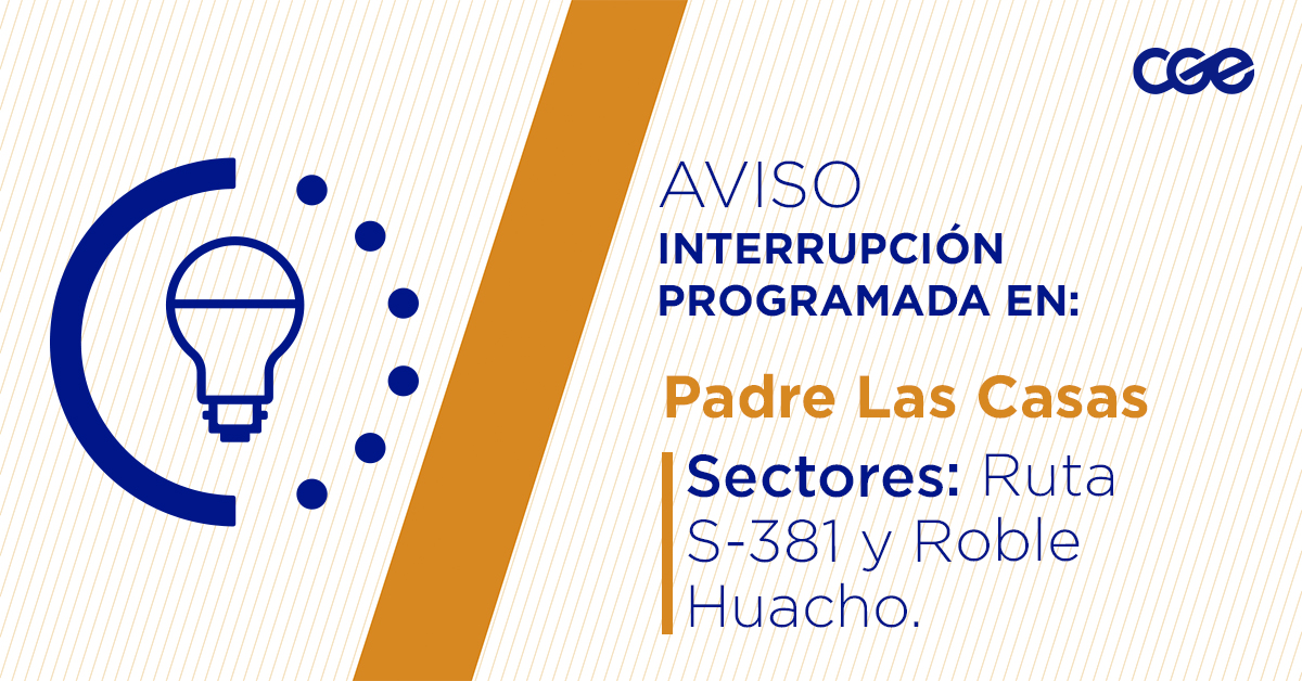 Para mejorar la calidad del suministro de nuestros clientes de #PadreLasCasas, este lunes, entre 10:00 y 16:00 horas, se realizará una #InterrupciónProgramada (sectores en la imagen 👇) debido a trabajos de mejoras. Recuerda desconectar tus artefactos 🔌