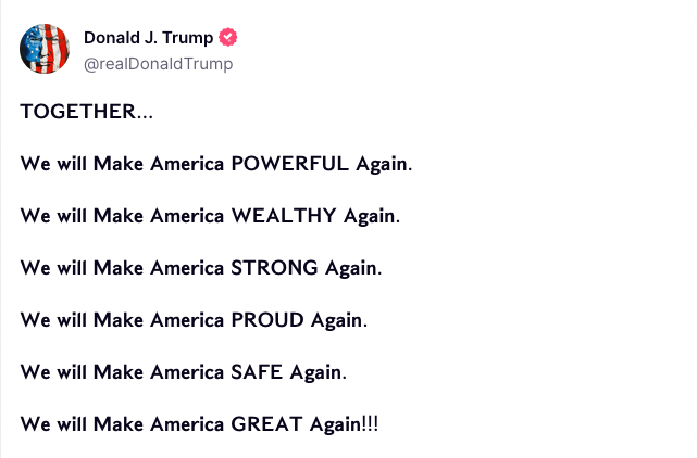 America already elected him to do all this. We ended up with lockdowns, millions of small business closures, the worst rioting in US history, skyrocketing unemployment, skyrocketing crime, and $8 trillion of debt. It was a f*cking disaster that we're still paying the price for.