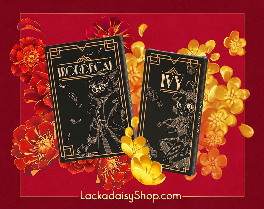 New dimensional Mordecai and Ivy standees in the Lackadaisy Shop!

We've never made standees before, but I'm really pleased with how these turned out!

Available until June 20th.
lackadaisyshop.hellojuniper.com